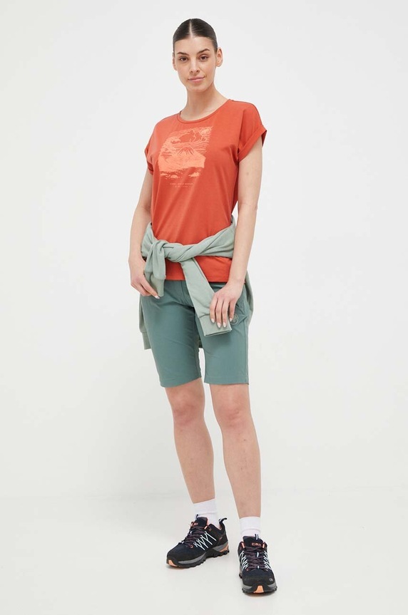 Turistické šortky Mammut Runbold 1023.00720 zelená SS24