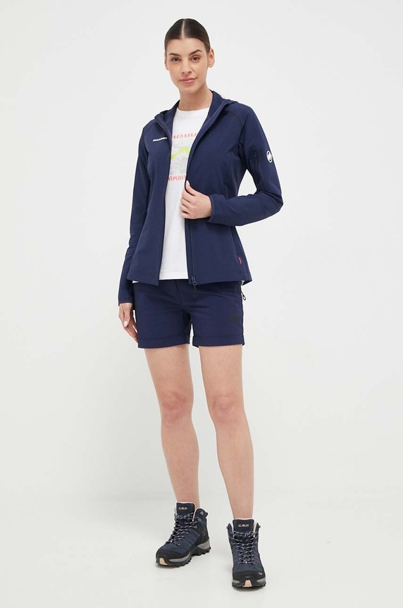 Σορτς εξωτερικού χώρου Mammut Runbold Roll Cuff 1023.00700 σκούρο μπλε SS23