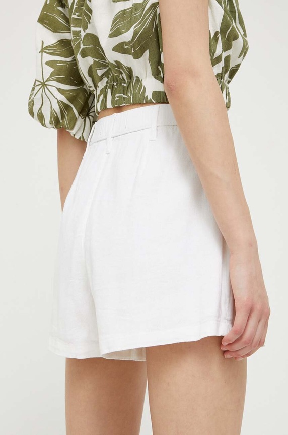 Ruházat Hollister Co. vászonkeverék rövidnadrág KI349.3223.100 fehér