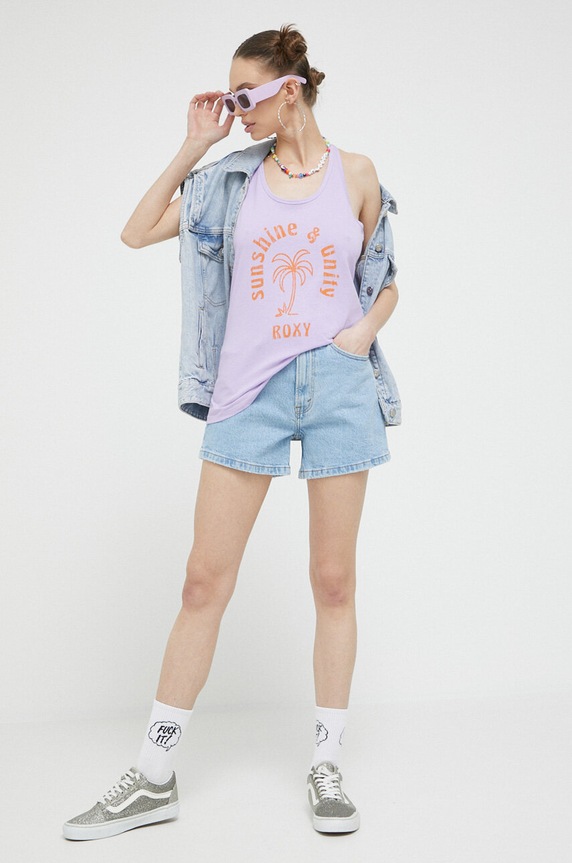 Džínové šortky Abercrombie & Fitch KI149.3151.280 modrá SS23