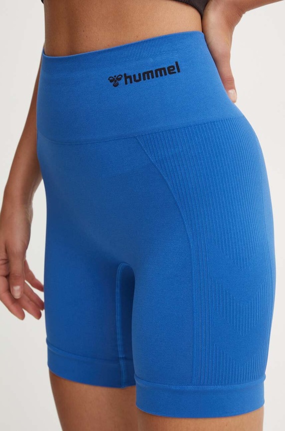 Hummel szorty sportowe damskie HmlTIF SEAMLESS SHORTS niebieski 214151