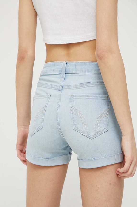 Ruházat Hollister Co. farmer rövidnadrág CURVY JEANS KI349.3213.281. kék