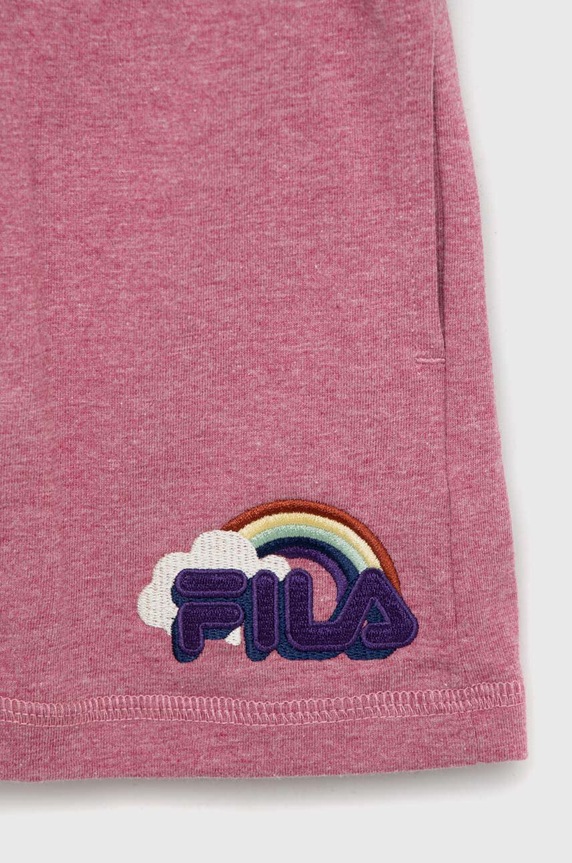 DÍVKA Dětské kraťasy Fila FAK0175 fialová