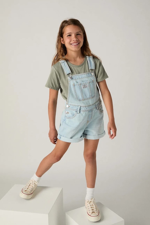 Παιδικό σορτς τζιν Levi's casual μπλε 4EH030