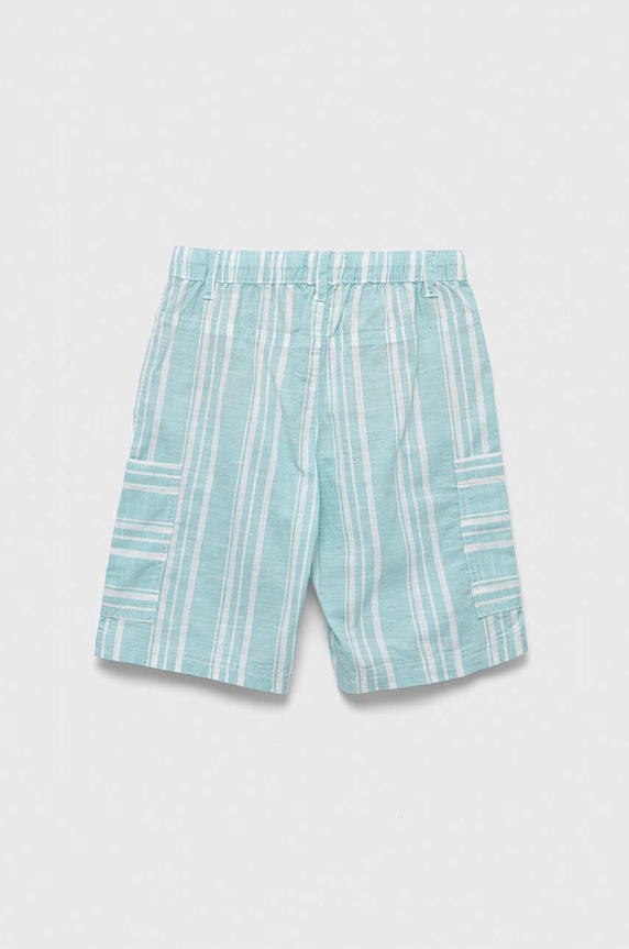 United Colors of Benetton pantaloni scurți din bumbac pentru copii 4JKCC901U.G.SEASONAL turcoaz SS23