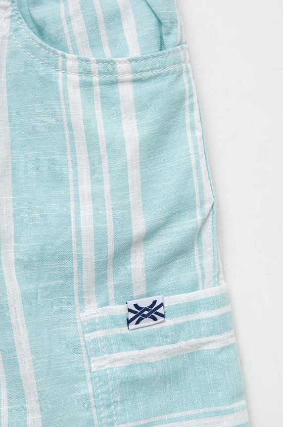 Fete United Colors of Benetton pantaloni scurți din bumbac pentru copii 4JKCC901U.G.SEASONAL turcoaz