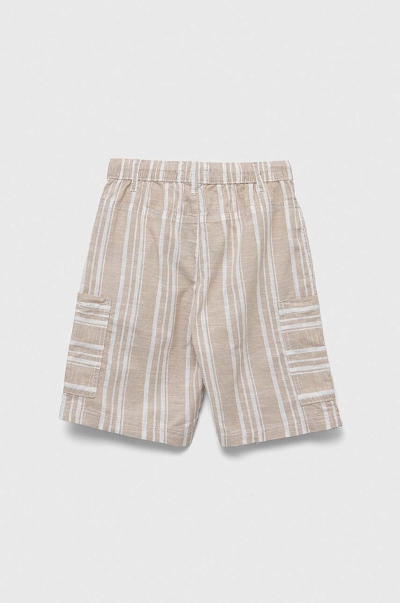 Дитячі бавовняні шорти United Colors of Benetton 4JKCC901U.G.SEASONAL бежевий SS23