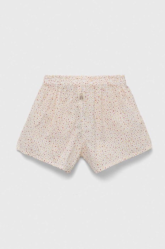 United Colors of Benetton baba pamut rövidnadrág 4UHNA900G.W.SEASONAL bézs SS23
