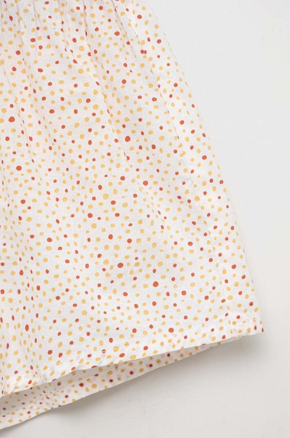 Lány United Colors of Benetton baba pamut rövidnadrág 4UHNA900G.W.SEASONAL bézs