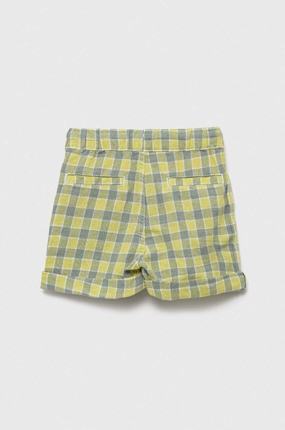 United Colors of Benetton gyerek vászon rövidnadrág 4W29G900Z.P.SEASONAL zöld SS23