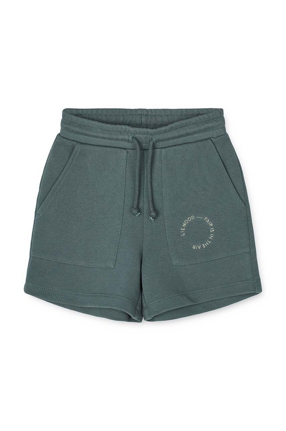 Παιδικό βαμβακερό σορτς Liewood casual μπλε LW17567