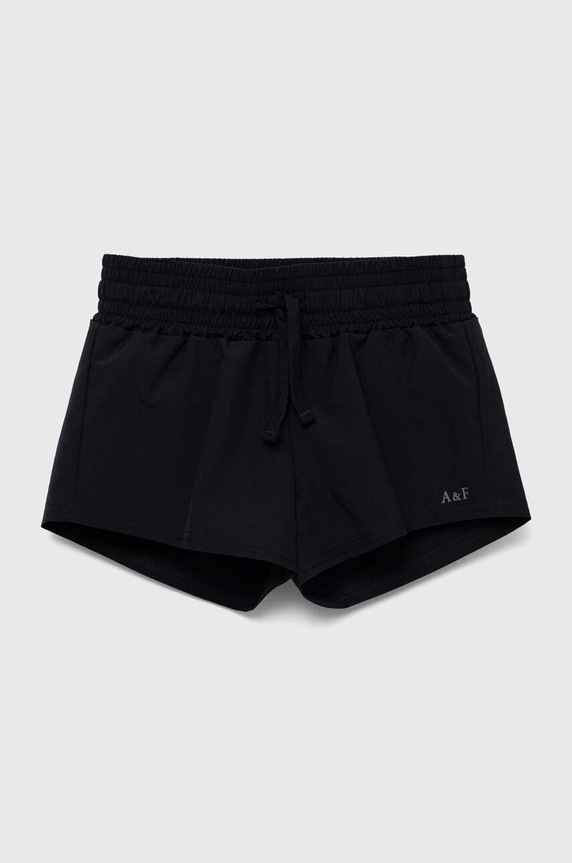 Abercrombie & Fitch gyerek rövidnadrág sima fekete KI249.3113