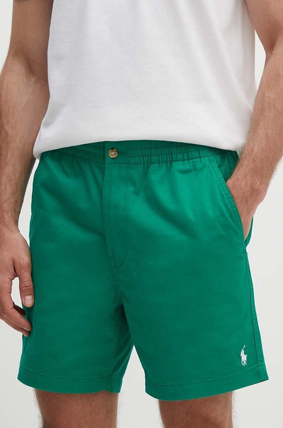 Polo Ralph Lauren szorty z elastanem zielony 710644995