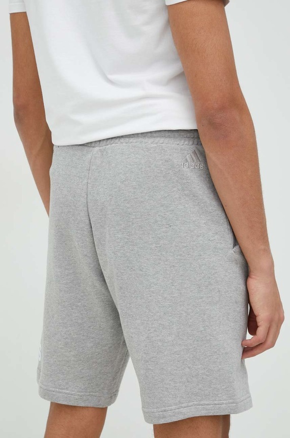Îmbrăcăminte adidas pantaloni scurți din bumbac IC9403 gri