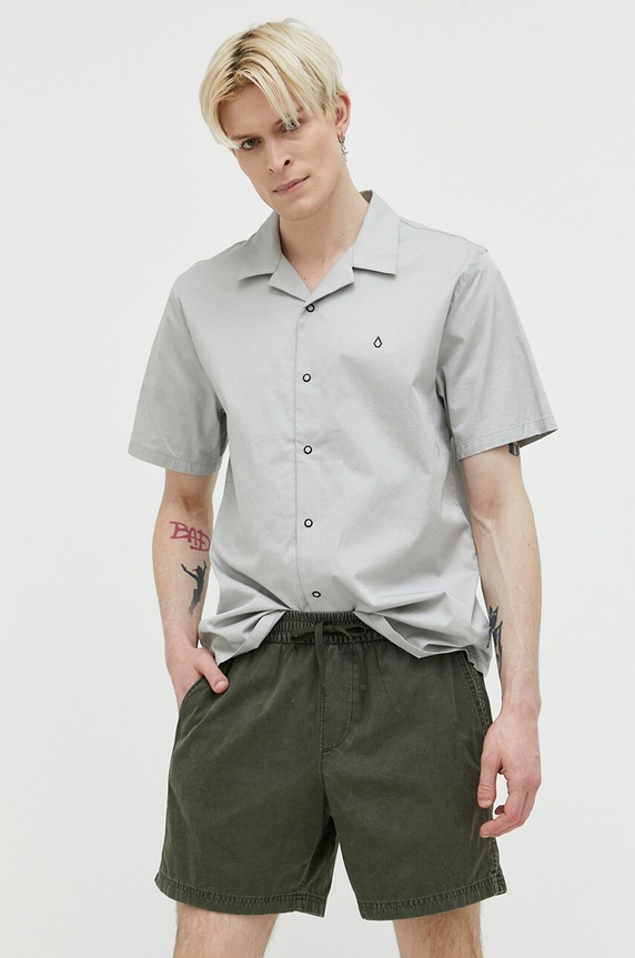 Bavlněné šortky Abercrombie & Fitch látka zelená KI128.3124.333
