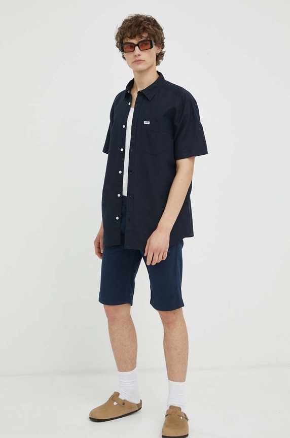 Kratke hlače Mustang 1013434.5330 mornarsko modra SS23