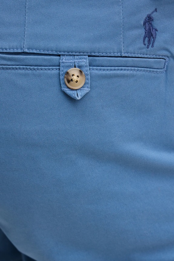 Polo Ralph Lauren σορτς chino ανδρικά βαμβακερά με ελαστάν μπλε 710799213