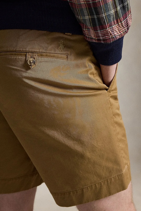 Polo Ralph Lauren pantaloni scurți chinos pentru bărbați, din bumbac cu elastan verde 710799213