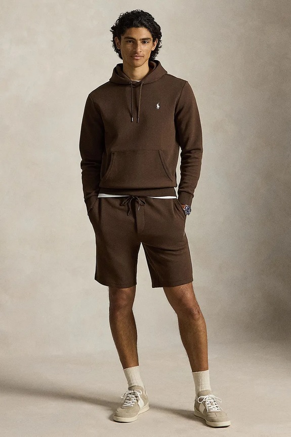Odzież Polo Ralph Lauren szorty dresowe męskie 710881520 brązowy