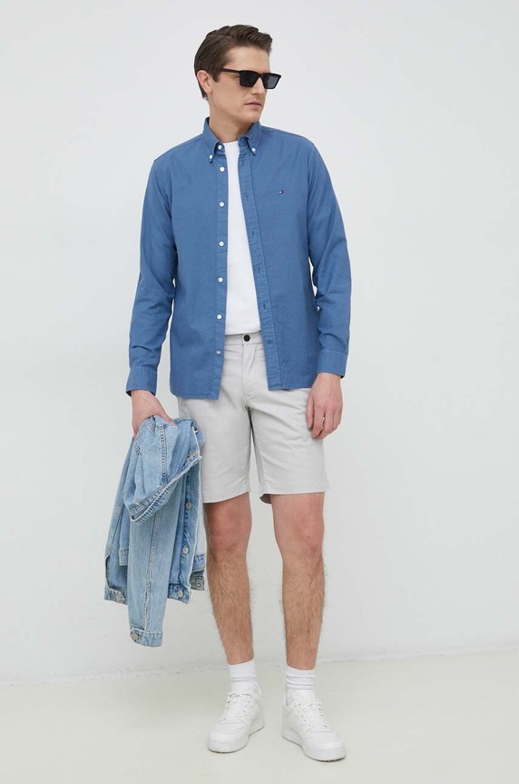 Tommy Hilfiger szorty MW0MW23563.PPYX szary SS25