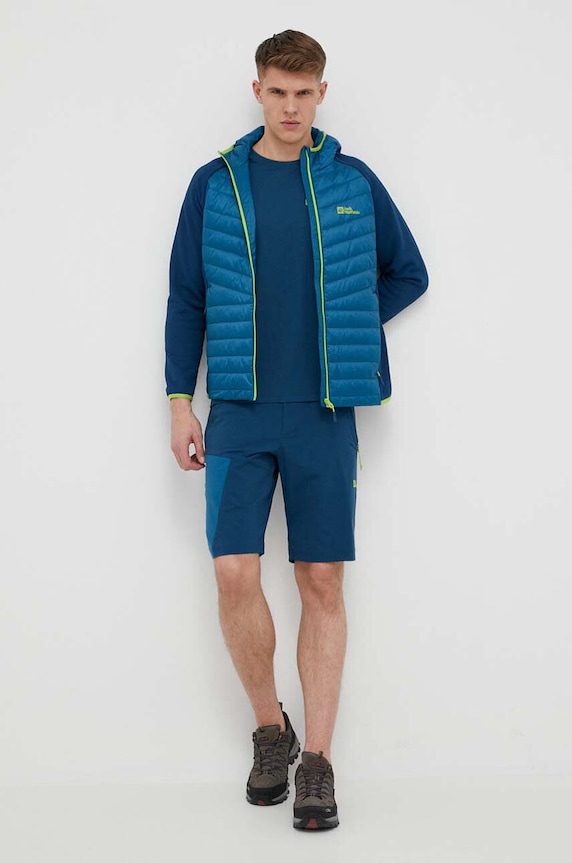 Jack Wolfskin szorty sportowe Glastal 1508231 niebieski SS24