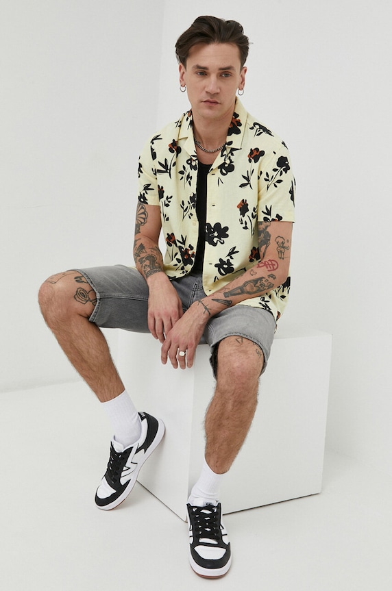 Tommy Jeans szorty jeansowe Ronnie DM0DM16349.PPYX szary SS23