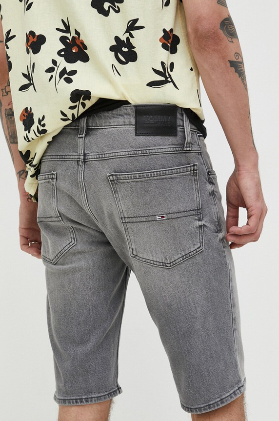 Odzież Tommy Jeans szorty jeansowe Ronnie DM0DM16349.PPYX szary