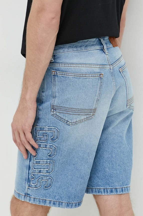 GCDS pantaloni scurti jeans albastru CC94M031404