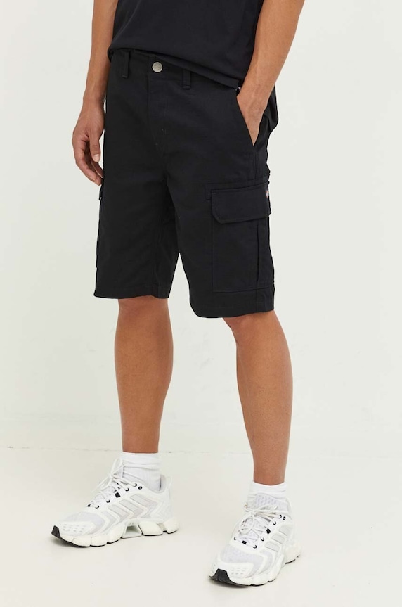 Dickies pantaloncini in cotone Millerville tessuto nero DK0A4XEDBLK1
