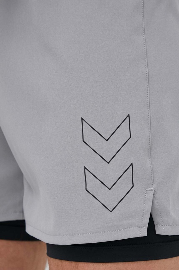 Hummel szorty treningowe Fast szary 219166