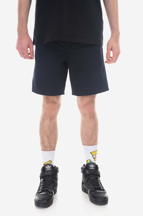 Norse Projects cotton shorts plain navy N35.0597.7004