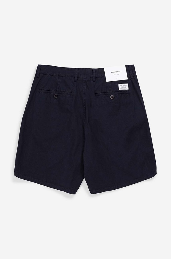 Clothing Norse Projects cotton shorts N35.0597.7004 navy