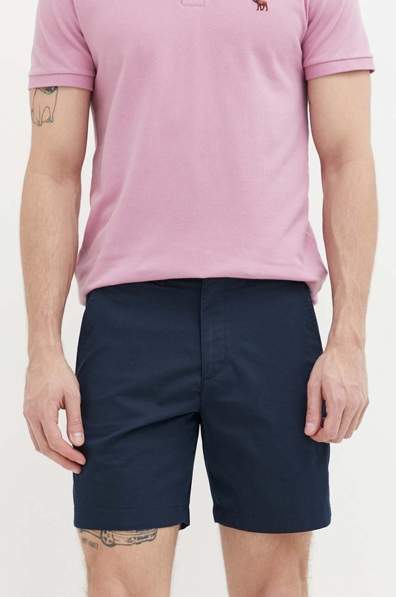 Kratke hlače Abercrombie & Fitch KI128.3274.200 mornarsko modra SS23