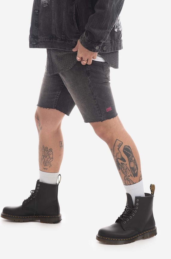 KSUBI denim shorts MPS23WA001 black