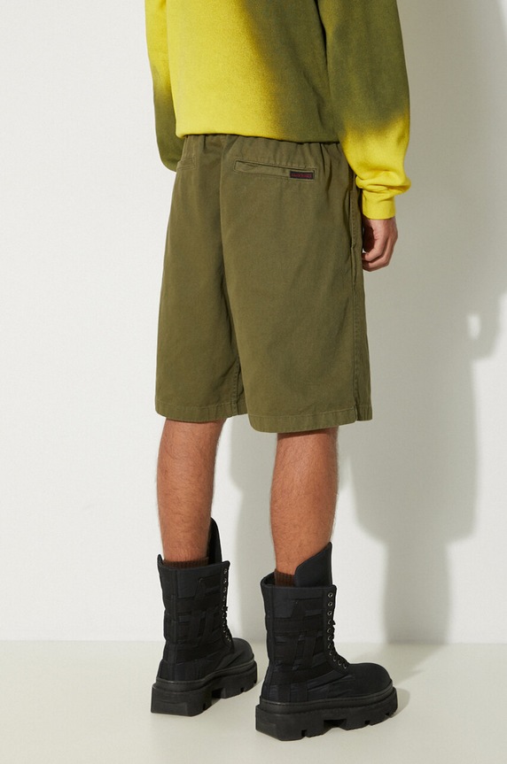 Clothing Gramicci cotton shorts G-Short G101.OGT green