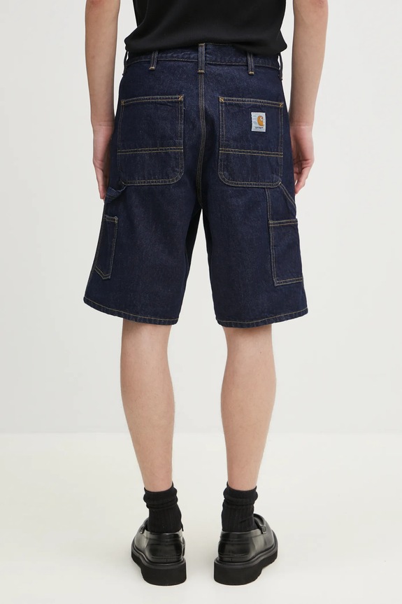 Abbigliamento Carhartt WIP pantaloncini di jeans Single Knee Short I032026.102 blu navy
