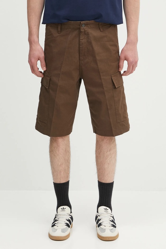 Carhartt WIP cotton shorts Regular Cargo Short cotton brown I028246.2LS02