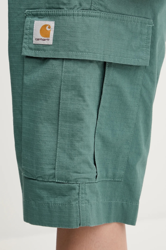 Хлопковые шорты Carhartt WIP Regular Cargo Short зелёный I028246.2M202