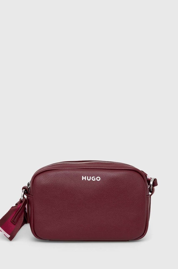 HUGO torebka nie mieści A4 bordowy 50490172
