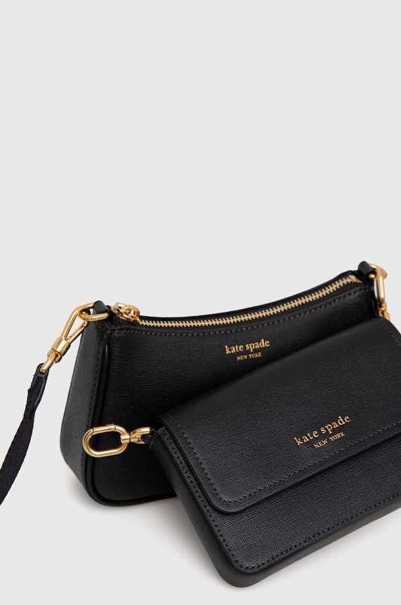 kožna torba Kate Spade crna K9997
