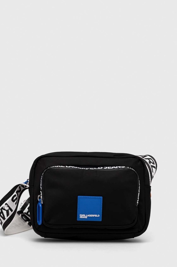 Чанта през рамо Karl Lagerfeld Jeans изчистен черен 231J3004