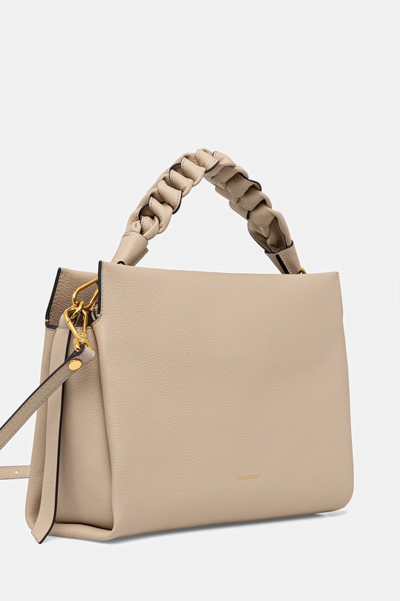 Δερμάτινη τσάντα Coccinelle E1.M50.19.02.01 μπεζ AA00