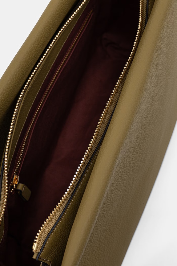 Δερμάτινη τσάντα Coccinelle E1.M50.19.02.01 πράσινο