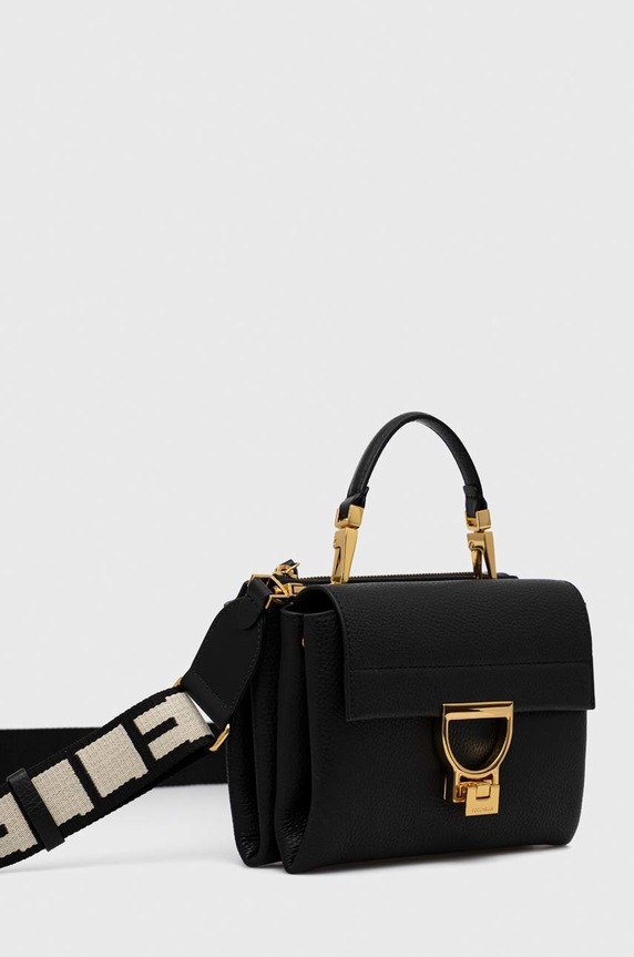 Δερμάτινη τσάντα Coccinelle Arlettis E1.ND8.55.B7.01 μαύρο AA00