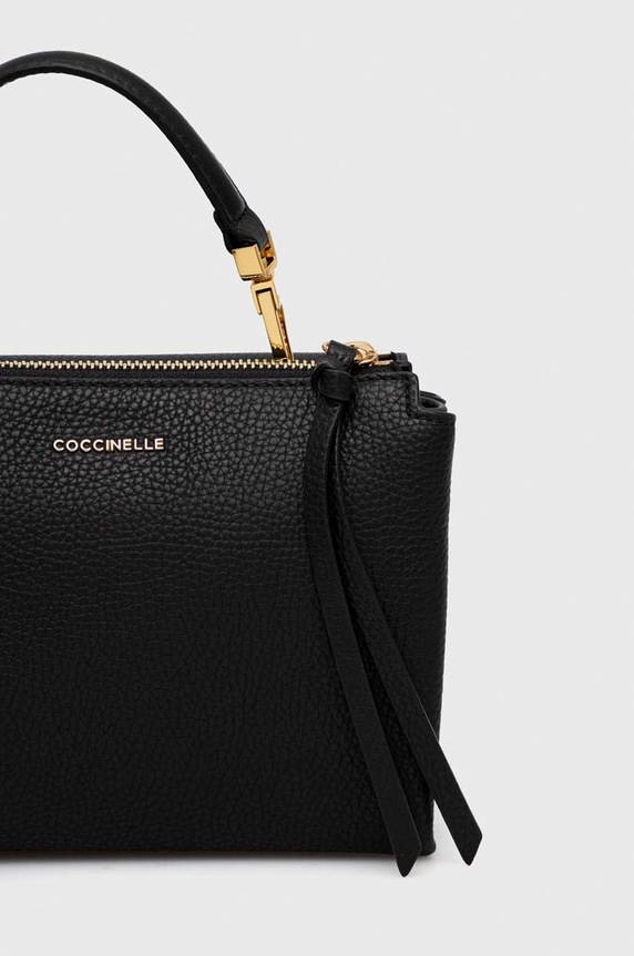 Αξεσουάρ Δερμάτινη τσάντα Coccinelle Arlettis E1.ND8.55.B7.01 μαύρο