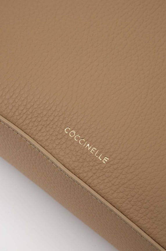 Accesorii Coccinelle poseta de piele E5.MN5.55.M3.01 bej