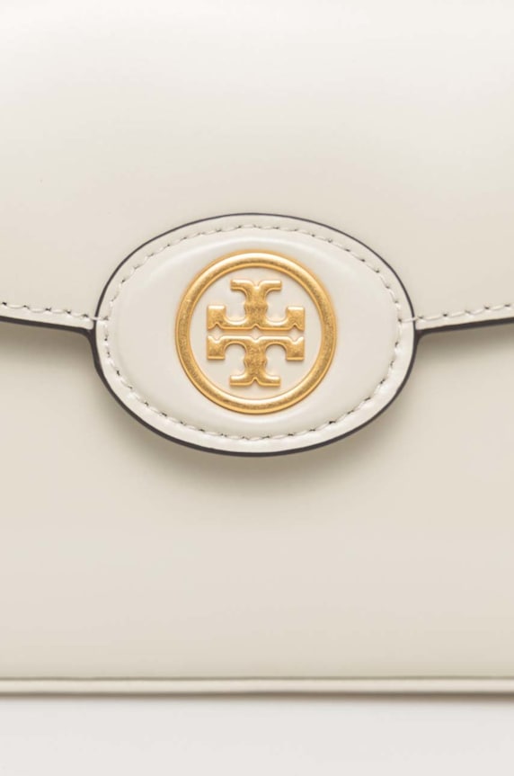 Akcesoria Tory Burch torebka skórzana Robinson Spazzolato 143122.704 beżowy