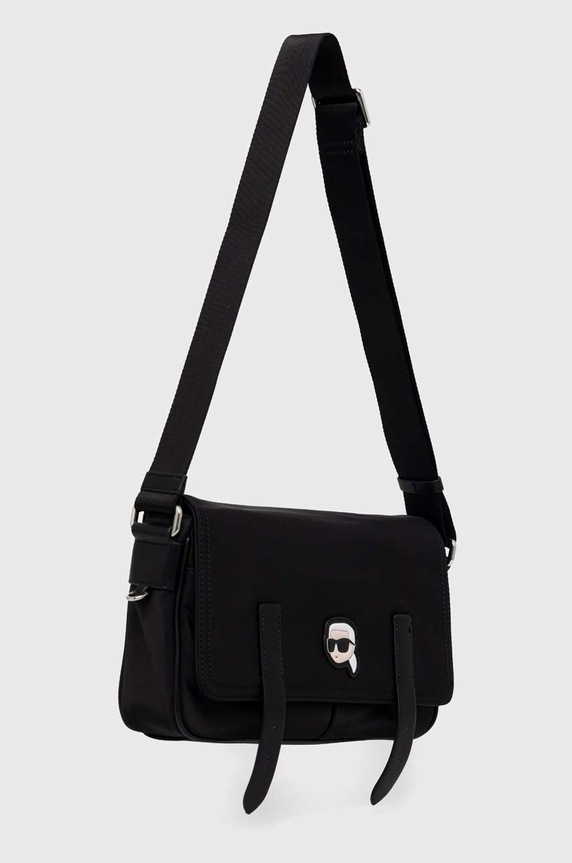 Karl Lagerfeld torebka K/IKONIK 2.0 NYLON BAGUETTE 230W3047 czarny AA00