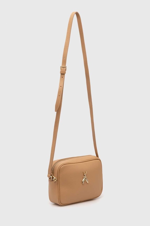 Patrizia Pepe torebka skórzana 8B0101.L001 beżowy AW24