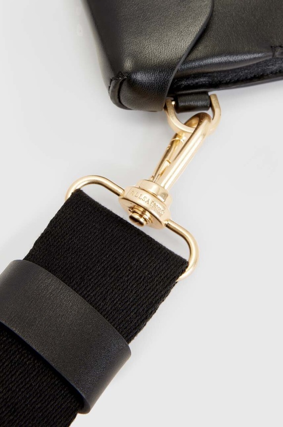 AllSaints torebka skórzana ZOE CROSSBODY WR537X czarny
